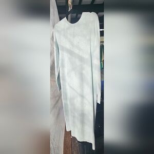 Zara Elegant Light Blue/sage  Women's Dress